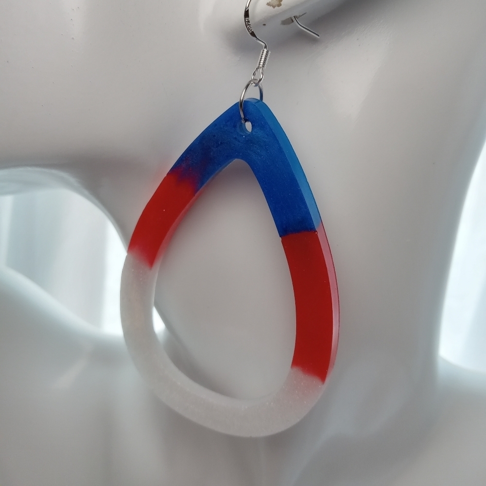 Colorful Teardrop Earrings - Picture 4 of 5